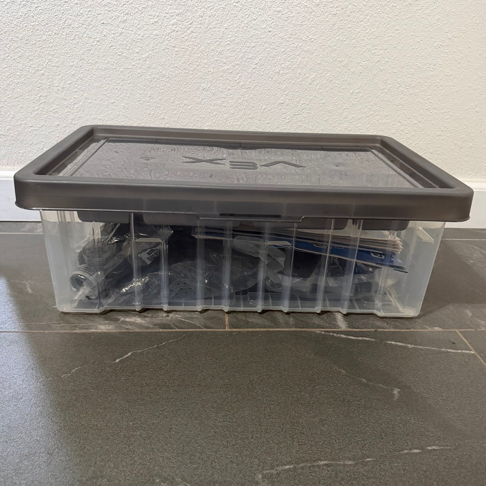 VEX IQ Robotics Super Kit Parts Beams Gears Wheels Storage Bin